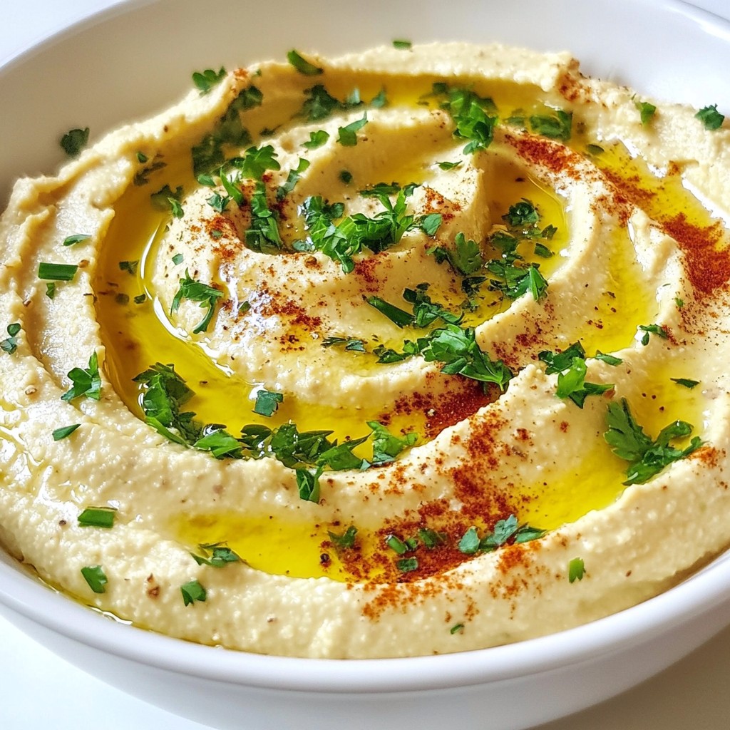 Roasted Garlic Hummus Easy and Flavorful Dip Recipe