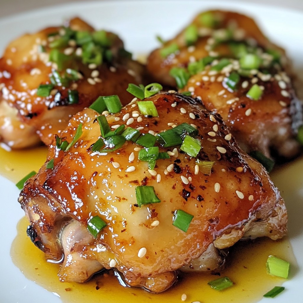 Honey Garlic Chicken Thighs Savory and Simple Meal