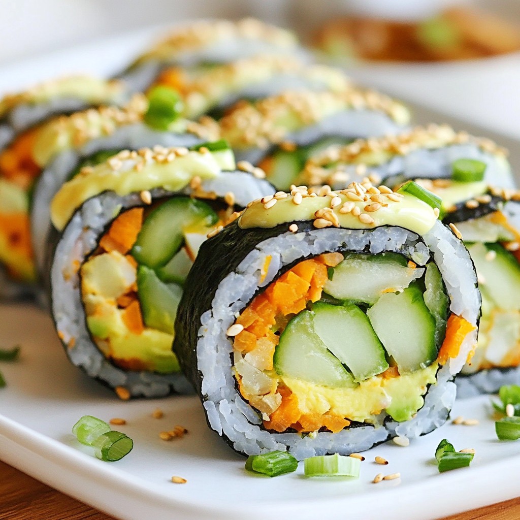 Spicy Cucumber Avocado Sushi Flavorful Delight Recipe