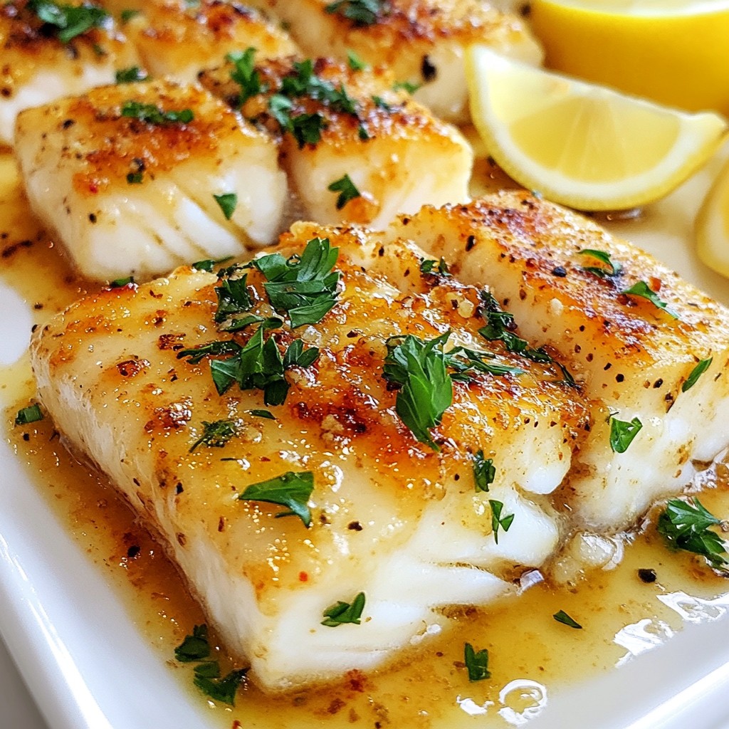 Baked Garlic Butter Cod Flaky and Savory Delight