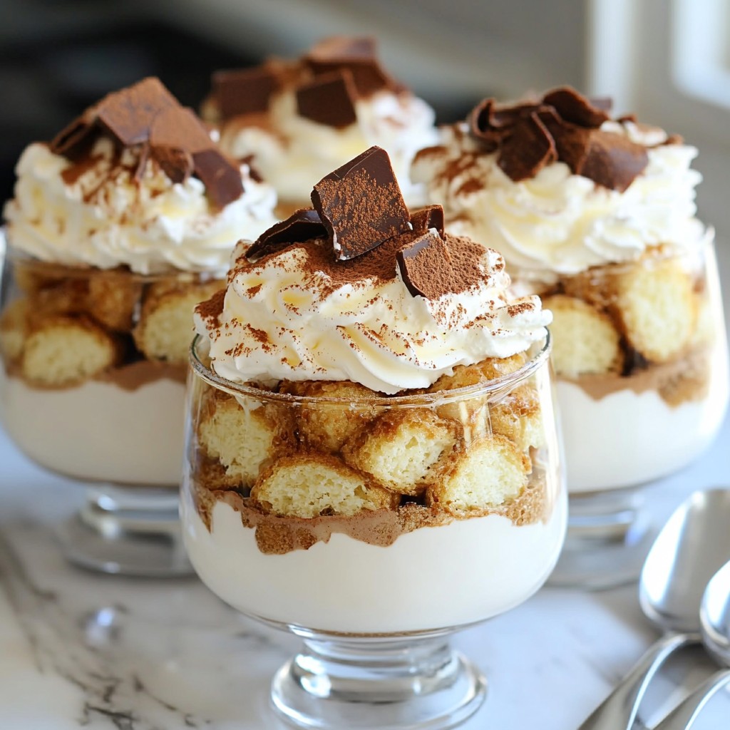 Easy No-Bake Tiramisu Trifle Cups Delightful Treat