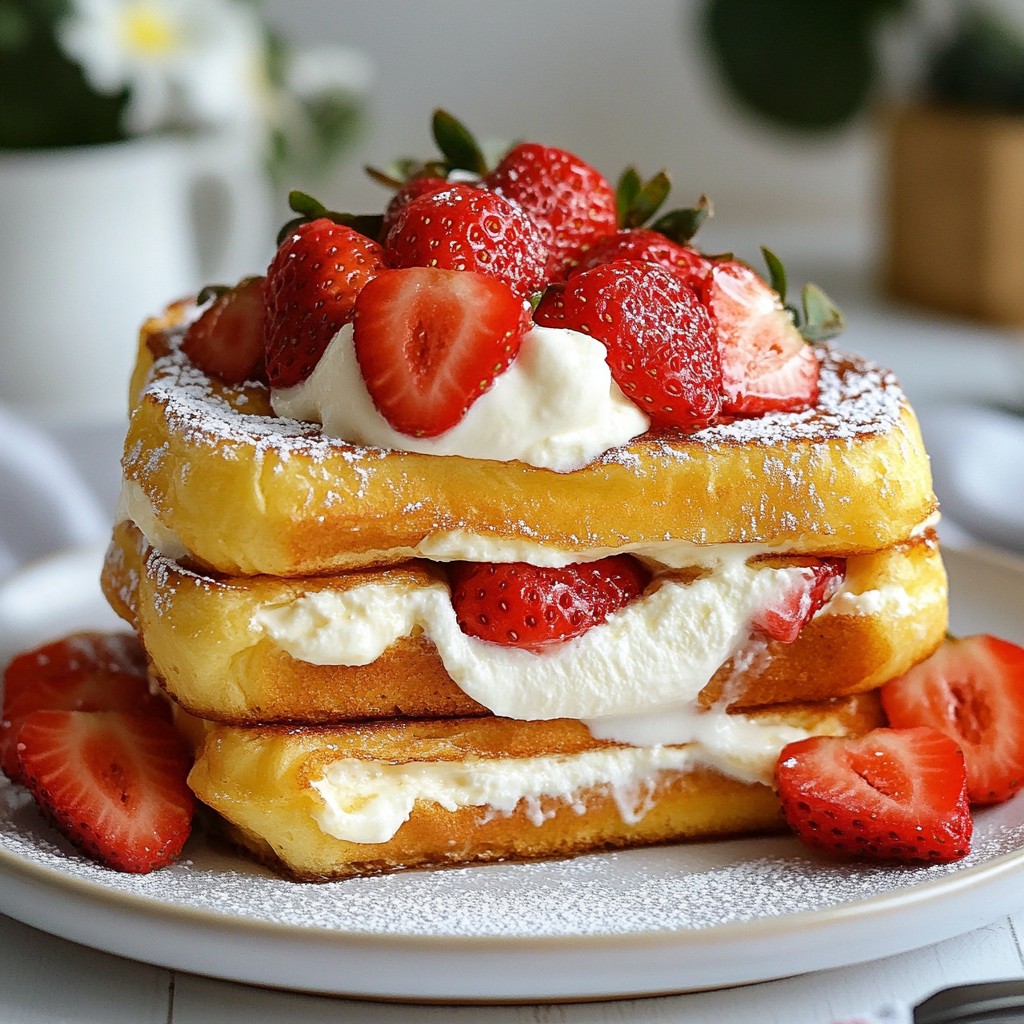 Strawberry Cheesecake French Toast Irresistible Delight