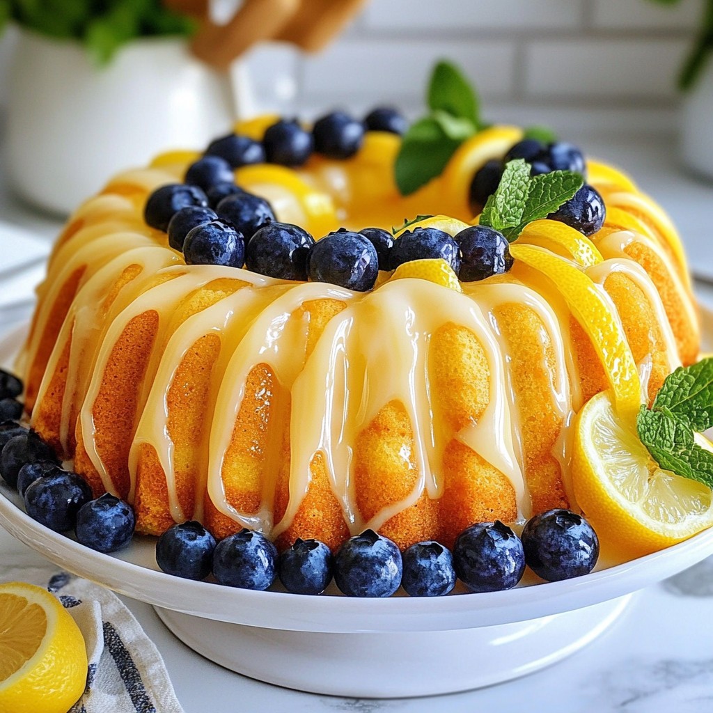 Blueberry Lemon Pound Cake Simple and Delicious Treat