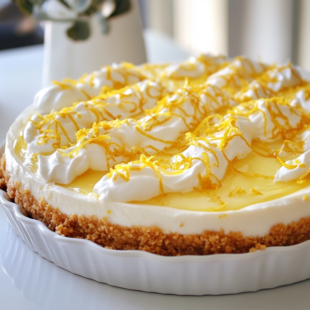 No Bake Lemon Cheesecake Simple and Delicious Treat