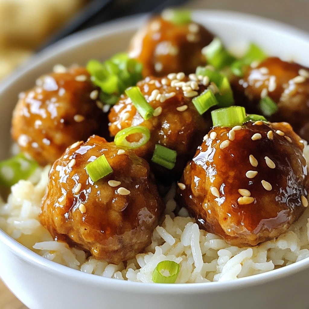 Honey Garlic Sesame Meatballs Tasty and Satisfying Meal