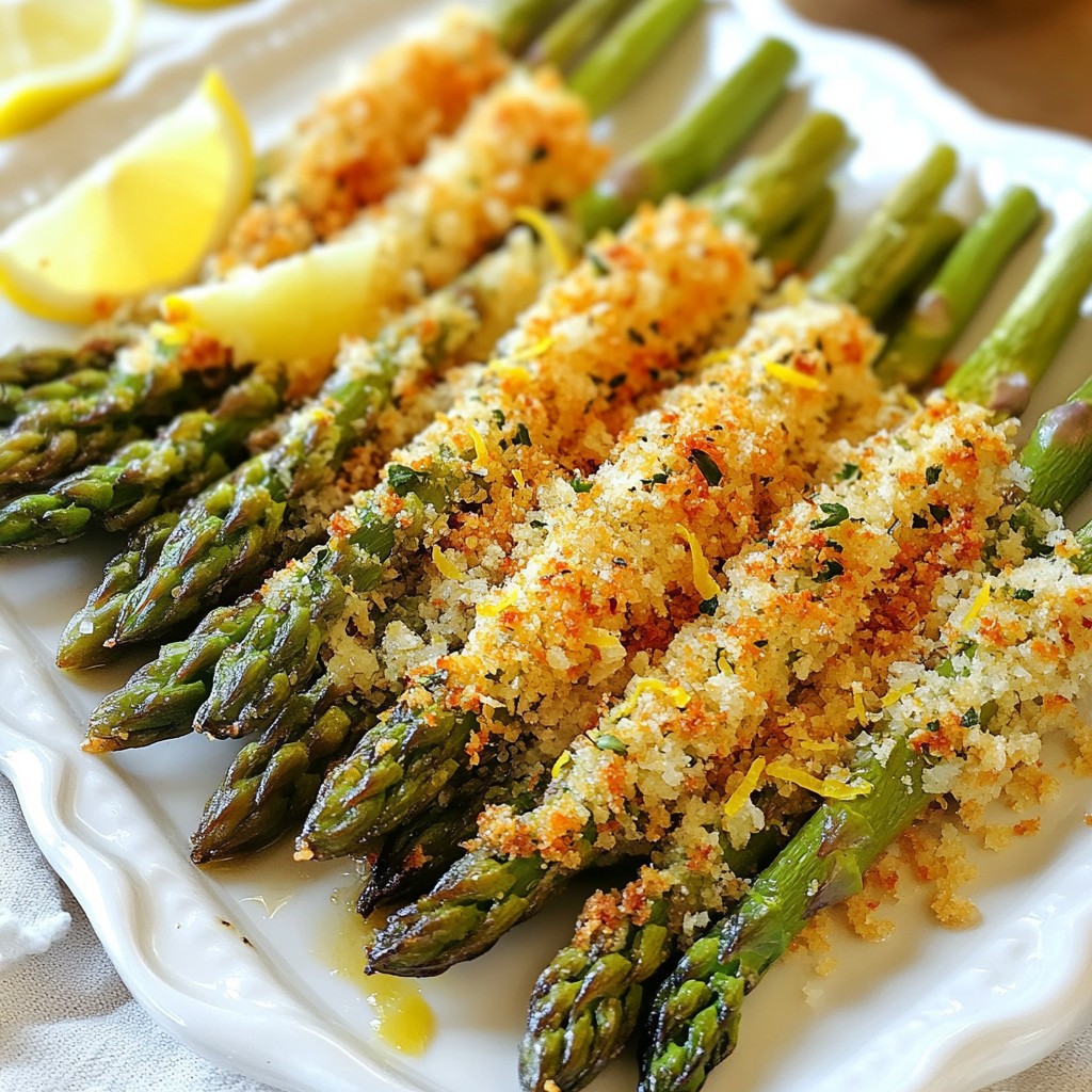 Parmesan Crusted Asparagus Tasty and Simple Treat