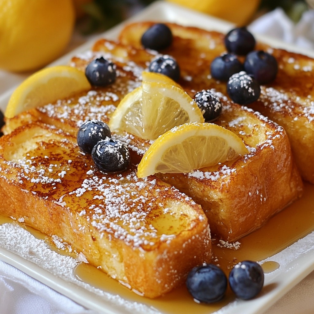 Lemon Blueberry Overnight French Toast Delight Recipe