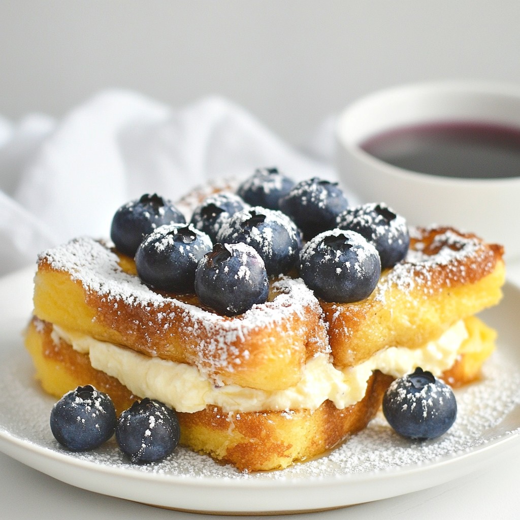 Blueberry Cheesecake French Toast Bake Delight