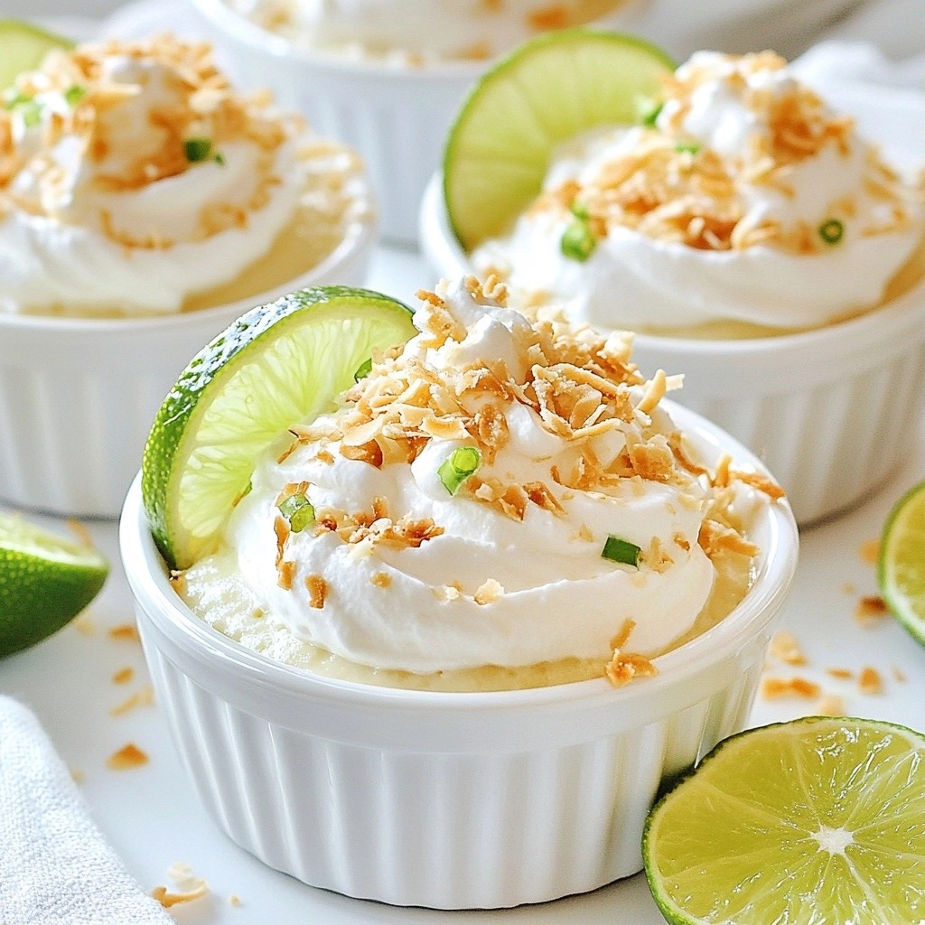 Tropical No-Bake Coconut Lime Mousse Delight