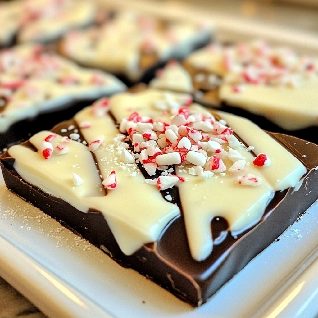 Festive No-Bake Mint Chocolate Bark Irresistible Treat