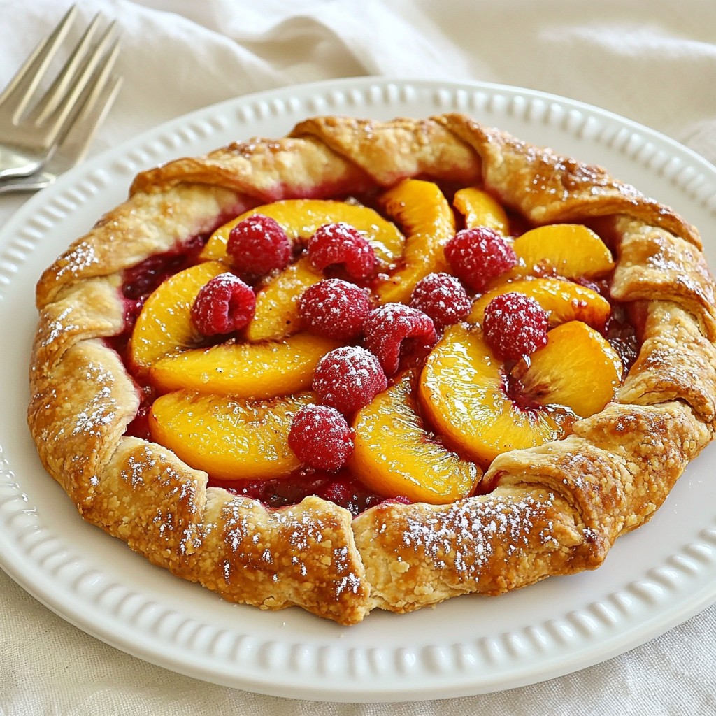 Peach Raspberry Galette Simple and Tasty Dessert