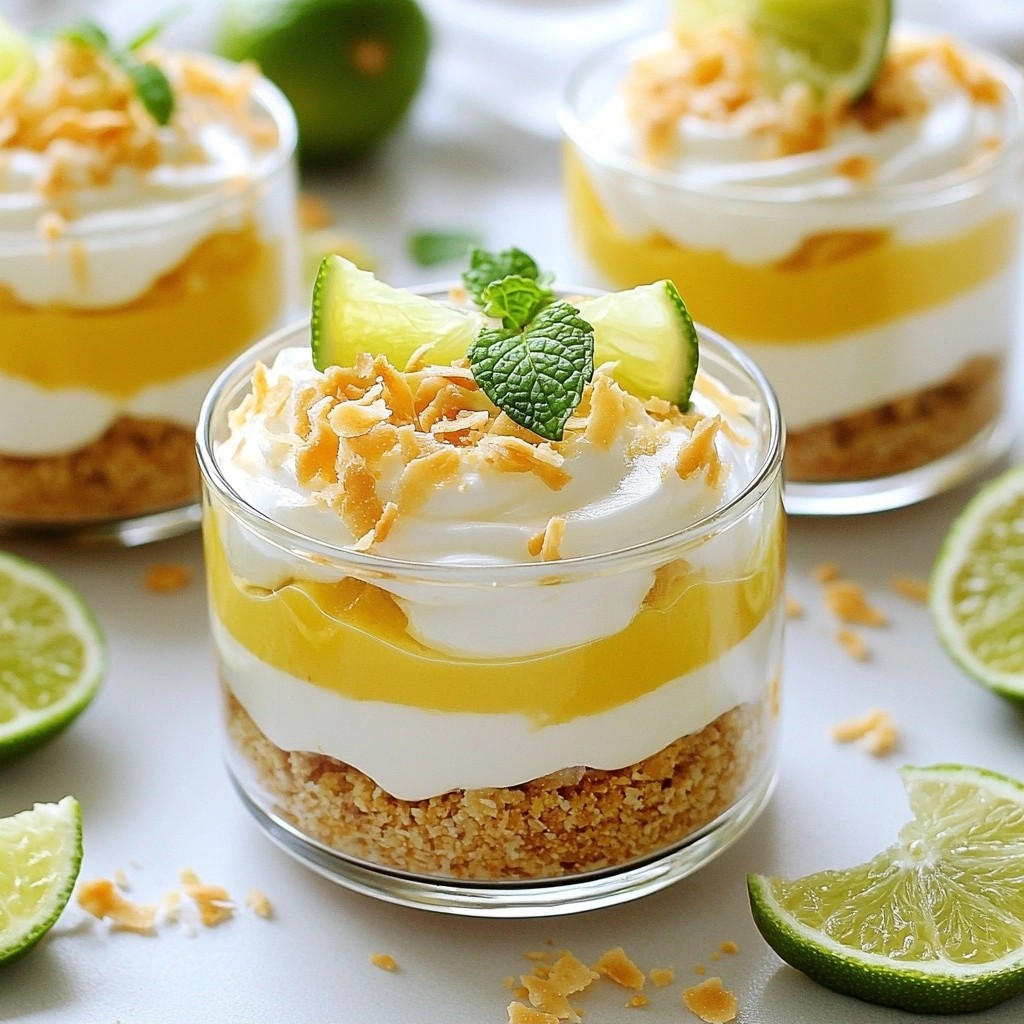 Refreshing No-Bake Lime Yogurt Cups Delightful Treat