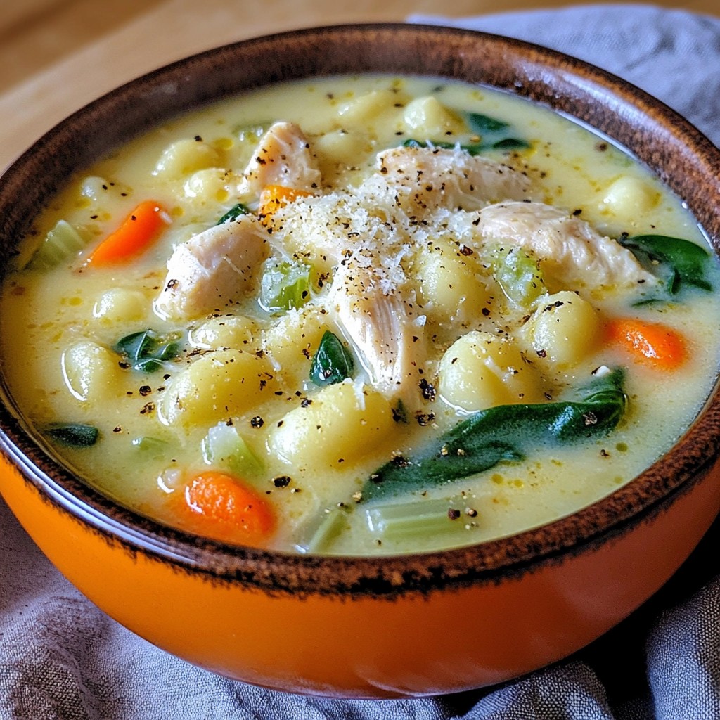 Creamy Chicken Gnocchi Soup Cozy and Comforting Bowl