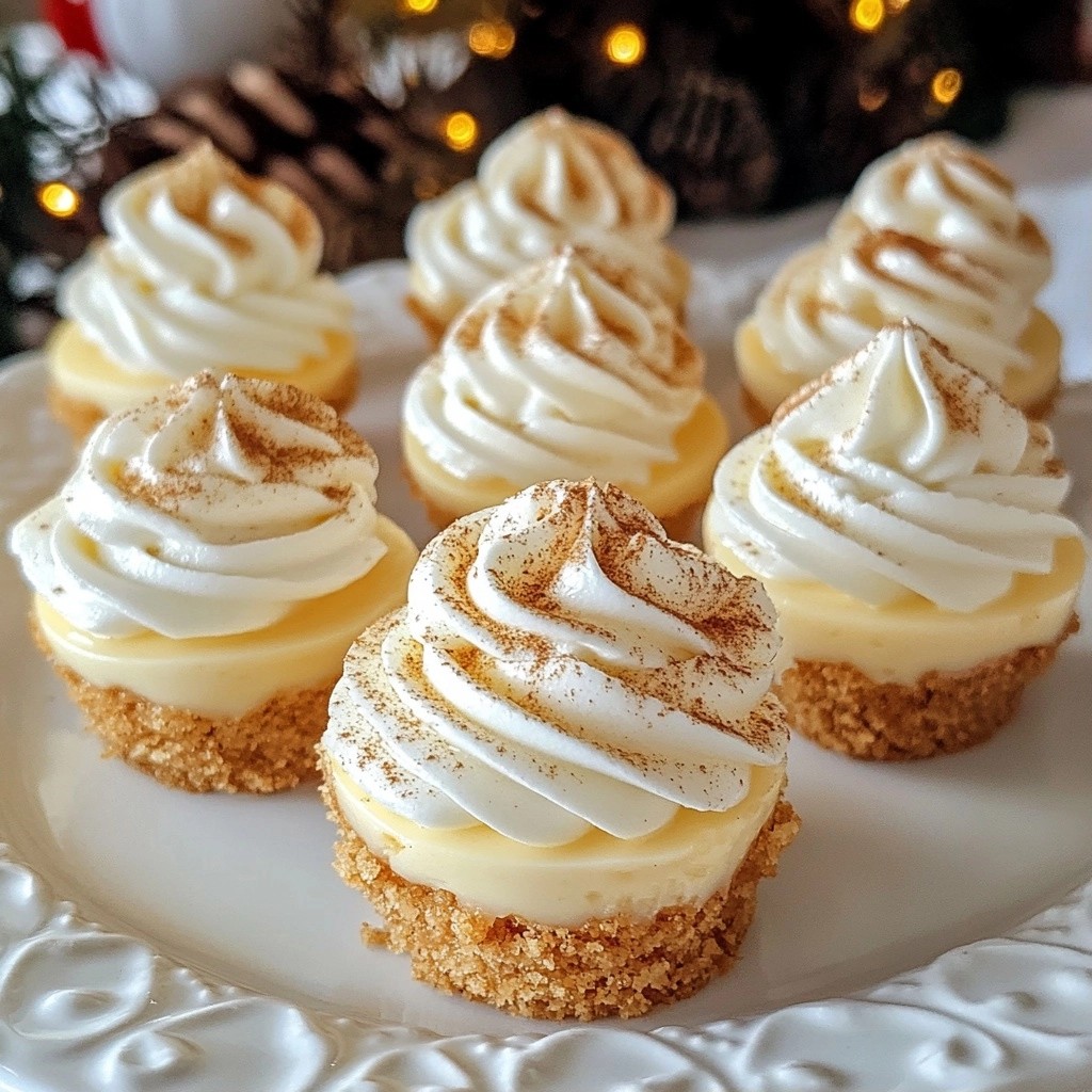 Creamy No-Bake Eggnog Cheesecake Bites Delight
