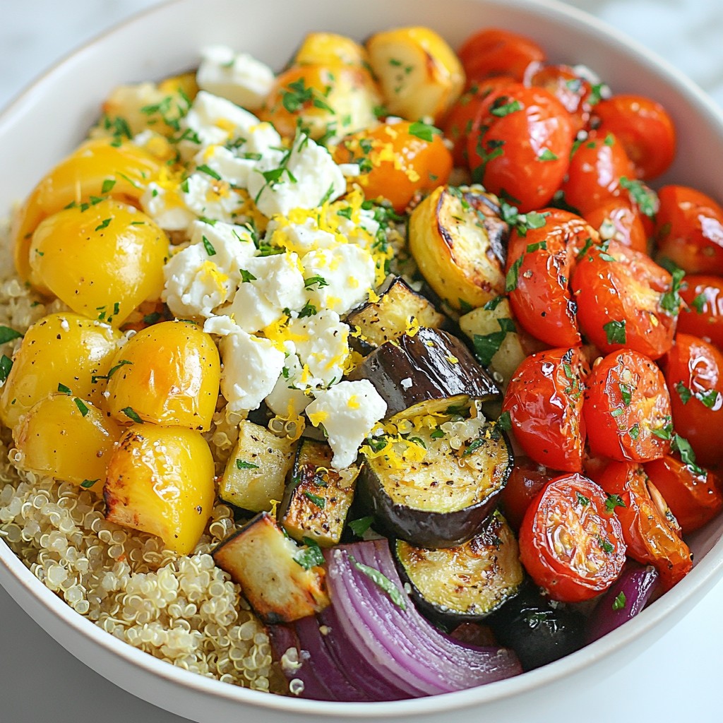 Mediterranean Roasted Veggie Bowl Flavorful and Fresh
