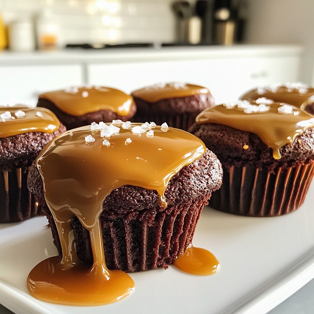 Caramel Stuffed Brownie Cupcakes Rich and Decadent Treat
