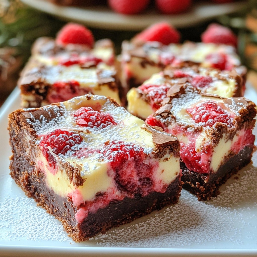 Raspberry Swirl Cheesecake Brownies Simple Delight
