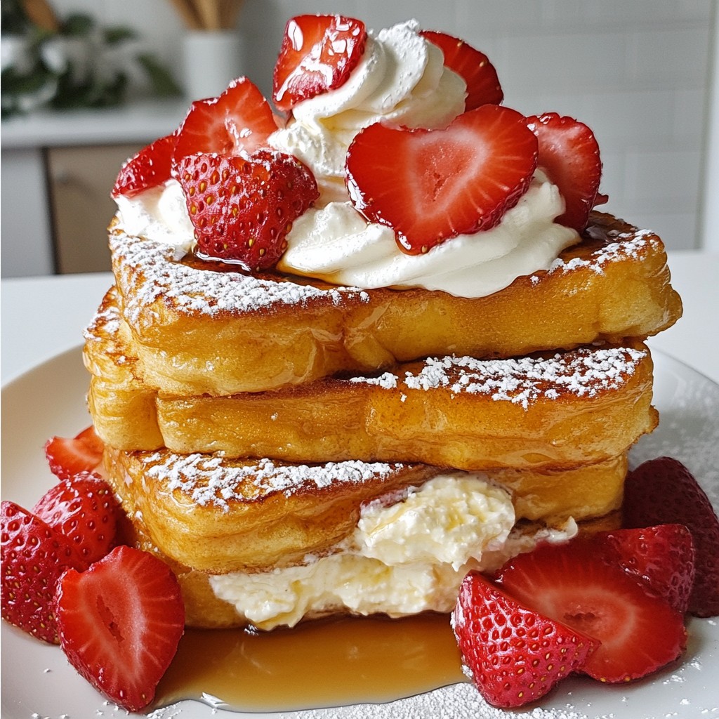 Strawberry Cheesecake French Toast Tasty and Sweet Delight