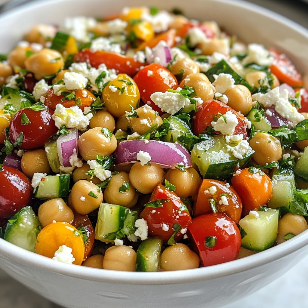 Mediterranean Chickpea Salad Fresh and Flavorful Dish