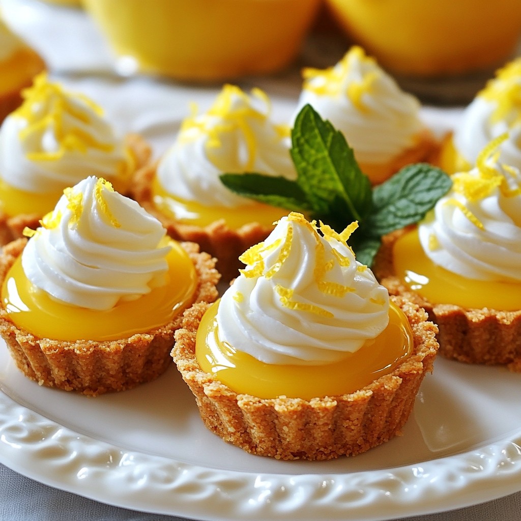 Zesty No-Bake Lemon Curd Tarts Easy and Refreshing Treat