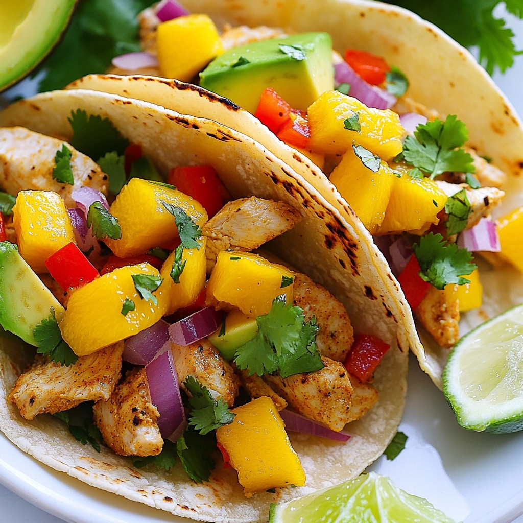 Spicy Mango Chicken Tacos Flavorful and Easy Recipe