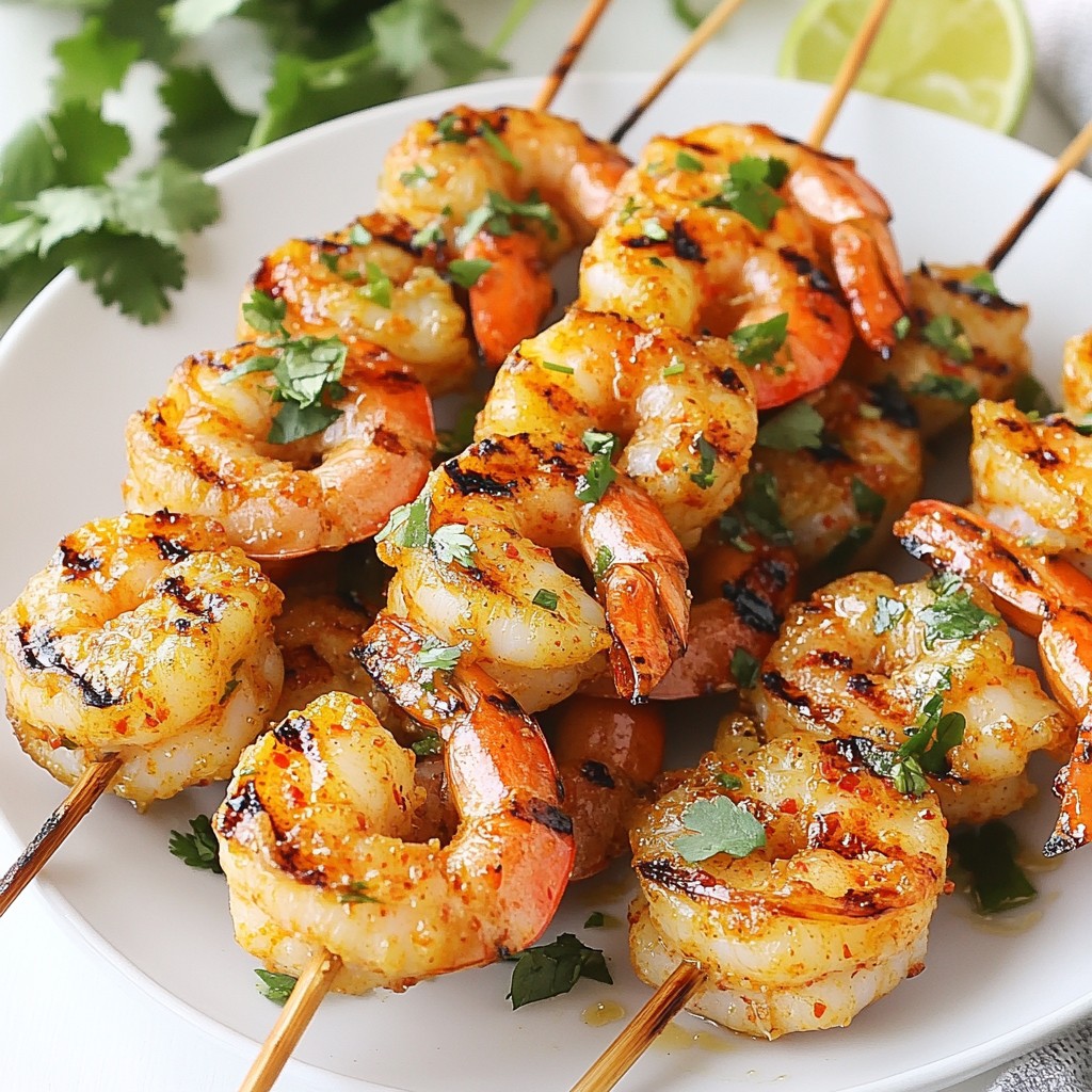 Chili Lime Grilled Shrimp Skewers Fresh and Zesty Dish