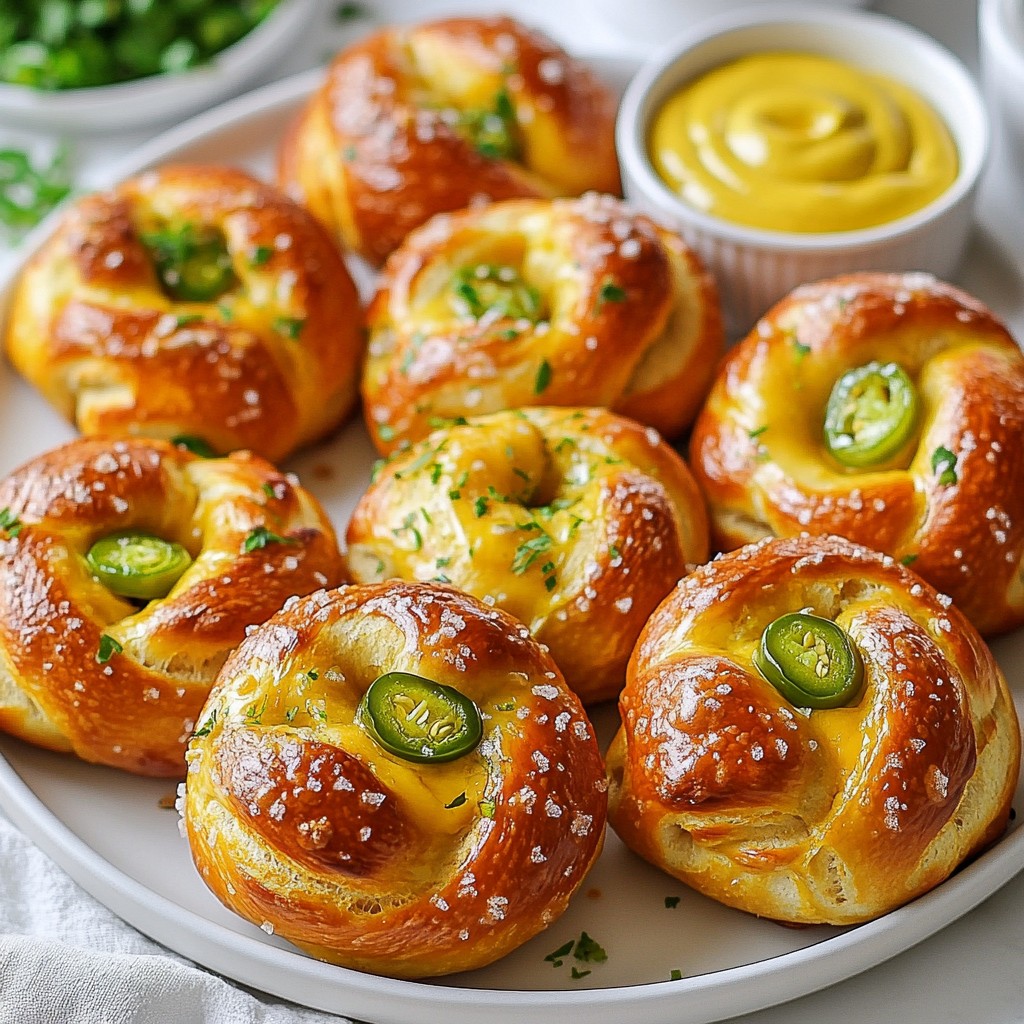 Jalapeno Cheddar Pretzel Bites Tasty Snack Recipe