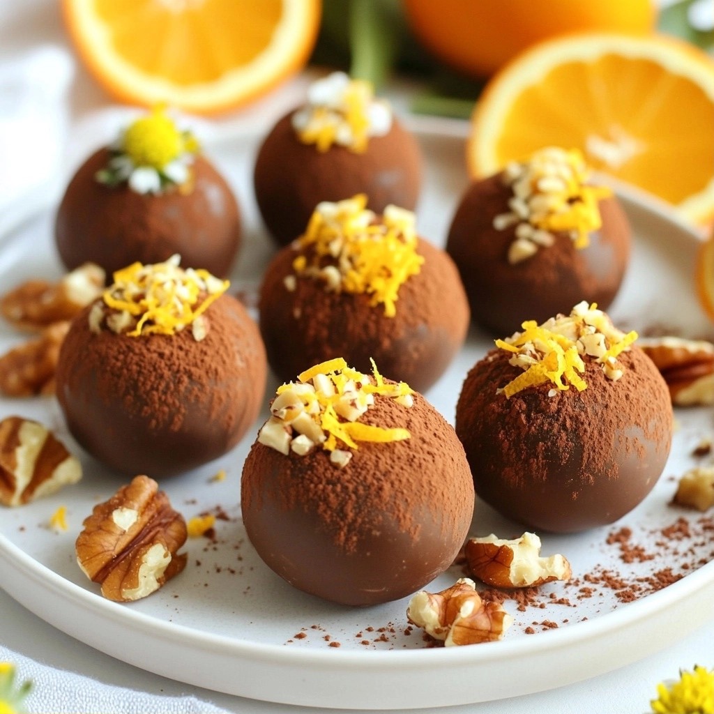 Easy No-Bake Chocolate Orange Truffles Delight
