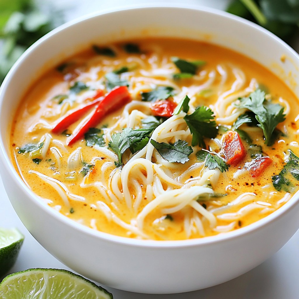 Thai Red Curry Noodle Soup Flavorful and Easy Recipe
