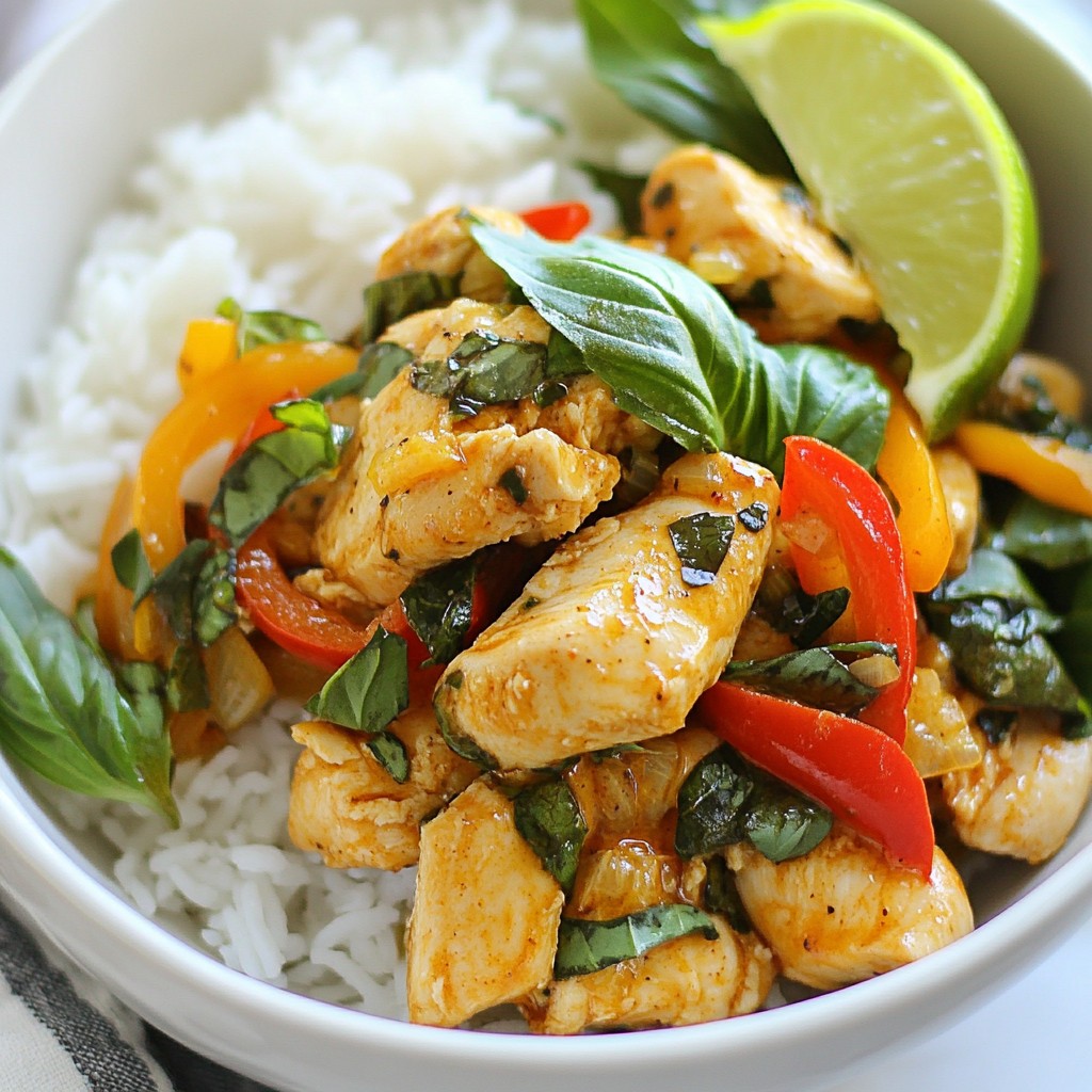 Spicy Thai Basil Chicken Flavorful and Easy Recipe