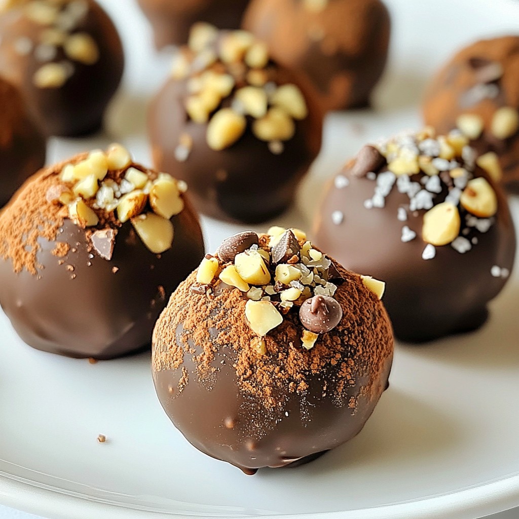 Rich No-Bake Double Chocolate Chip Truffles Delight
