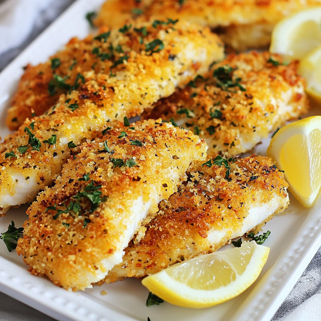 Crispy Parmesan Crusted Tilapia Delicious Dinner Idea