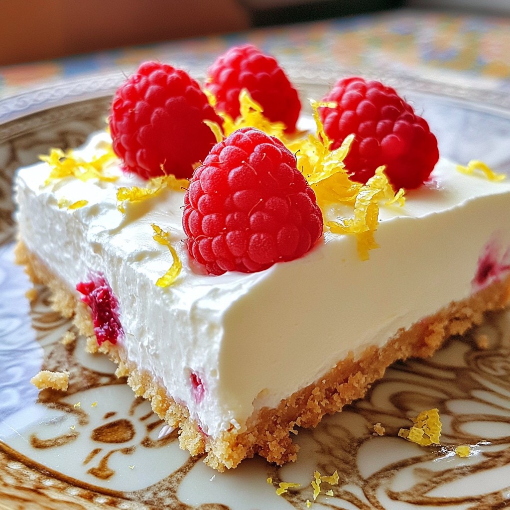 Creamy No-Bake Lemon Raspberry Delight Recipe Now
