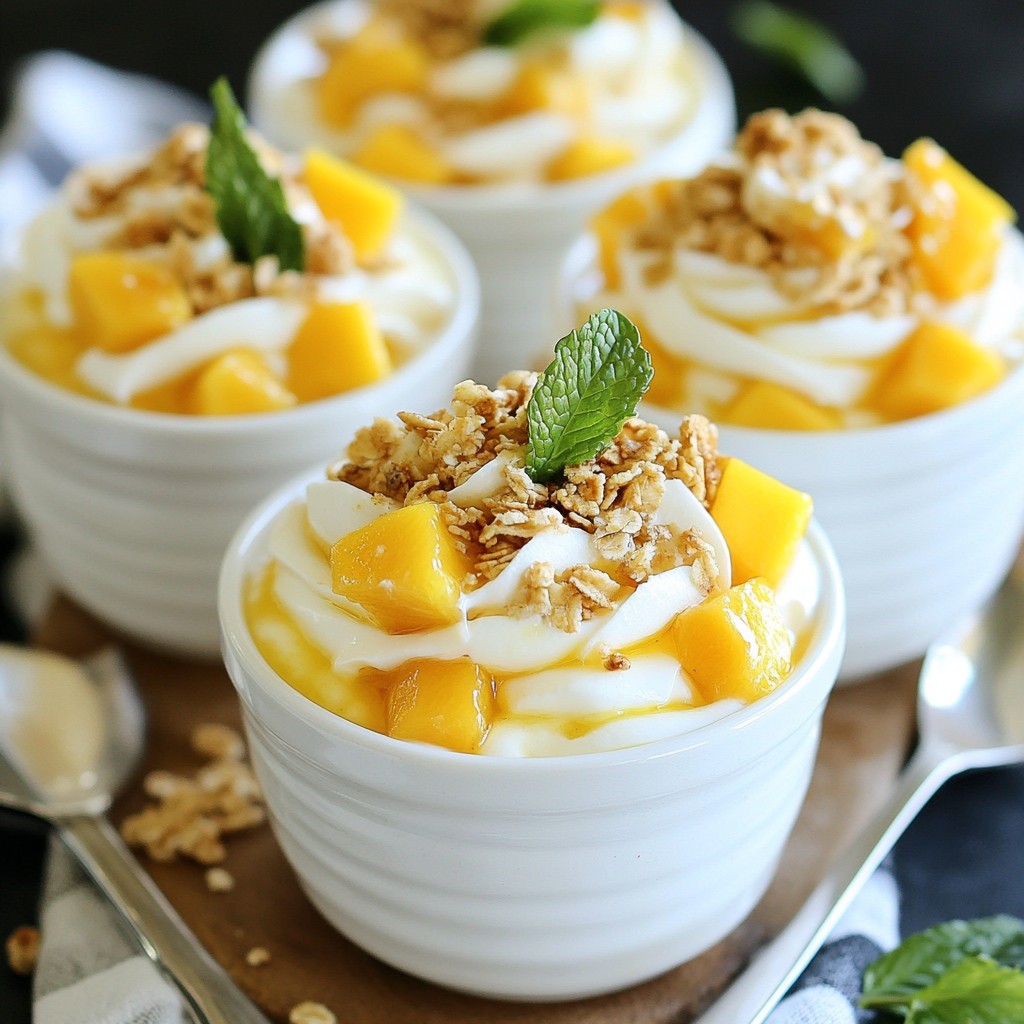 Easy No-Bake Mango Passion Fruit Cups Delightful Treat