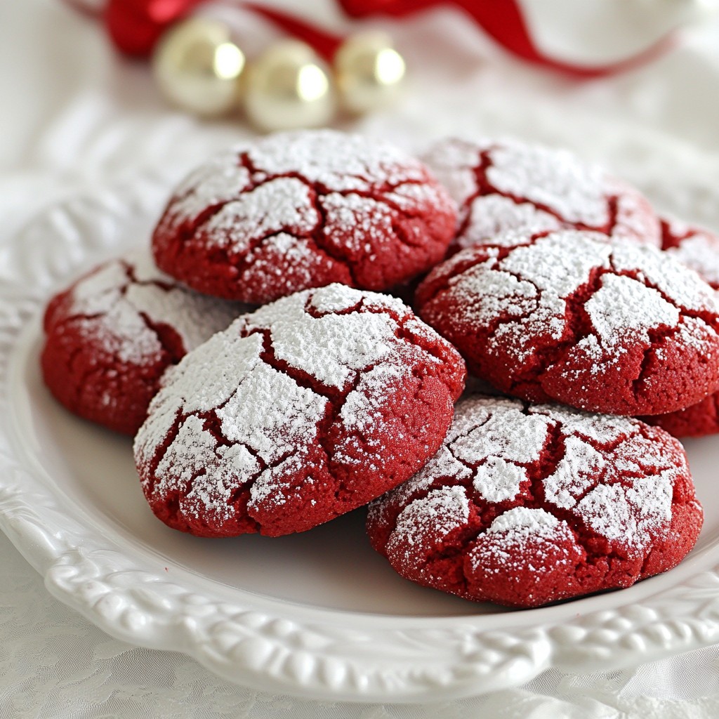 Irresistible Red Velvet Crinkle Cookies Recipe Guide