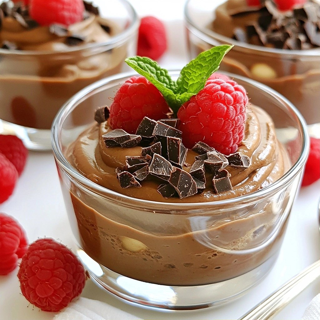 Smooth No-Bake Chocolate Almond Butter Pudding Delight