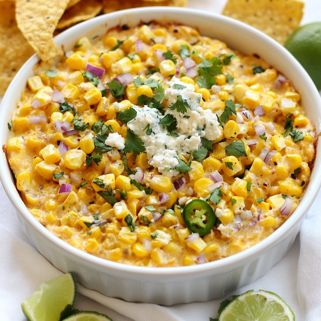 Cheesy Mexican Street Corn Dip Simple and Tasty Snack