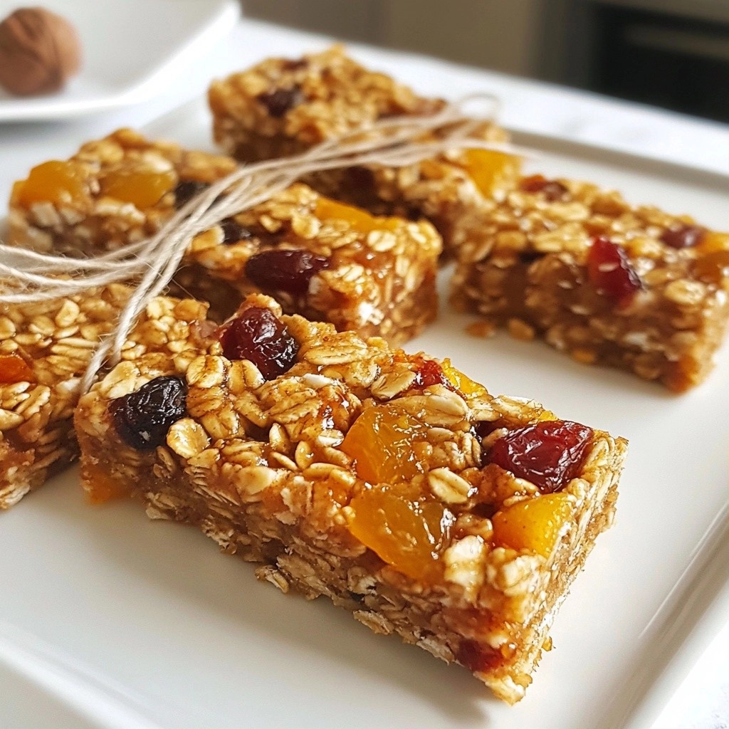 Chewy No-Bake Granola Fruit Bars Easy and Tasty Snack