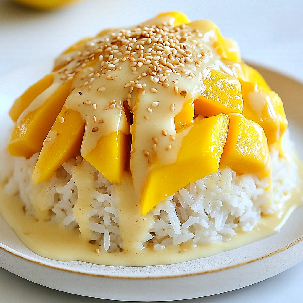 Thai Mango Sticky Rice Delightful and Easy Recipe