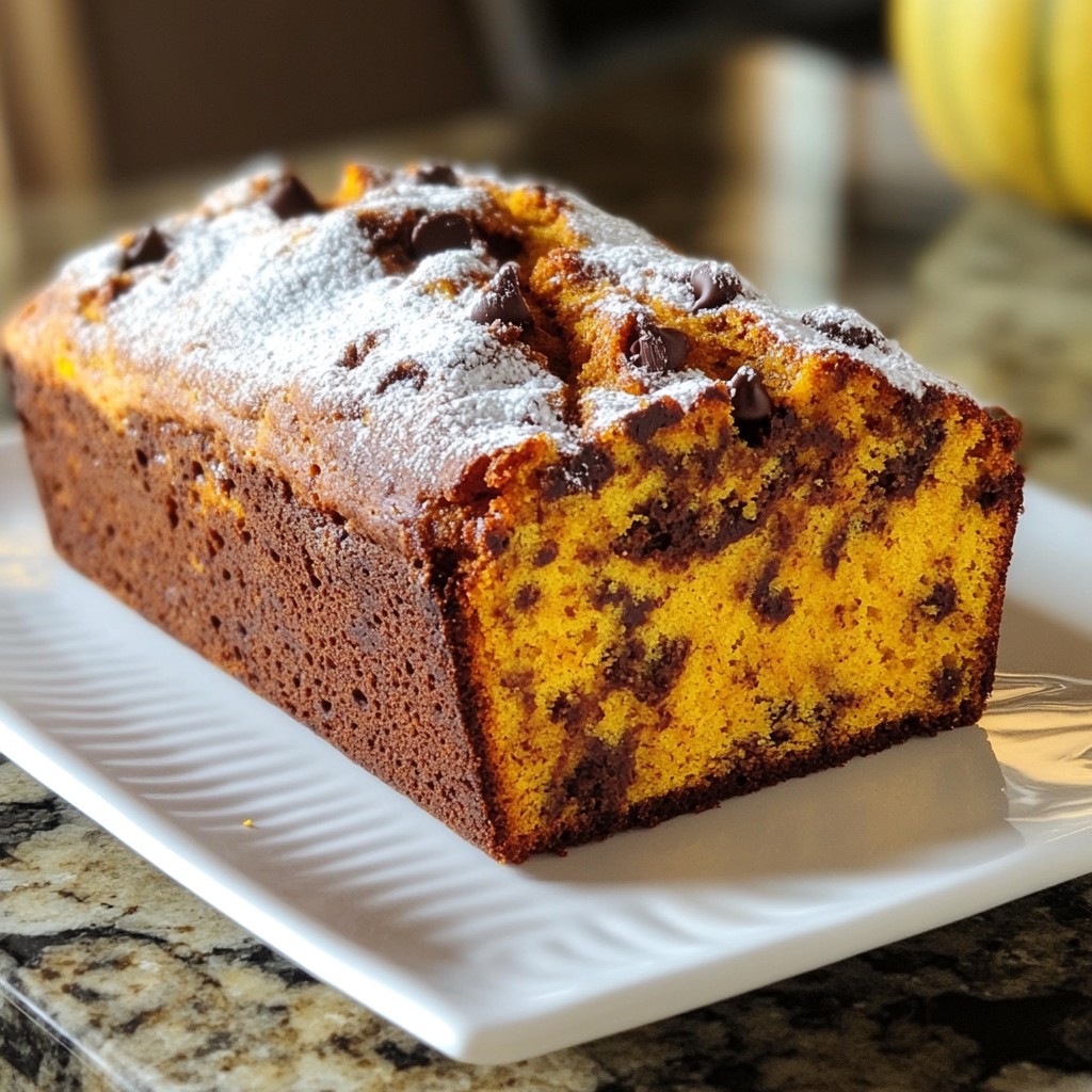 Chocolate Chip Pumpkin Bread Delicious Fall Treat