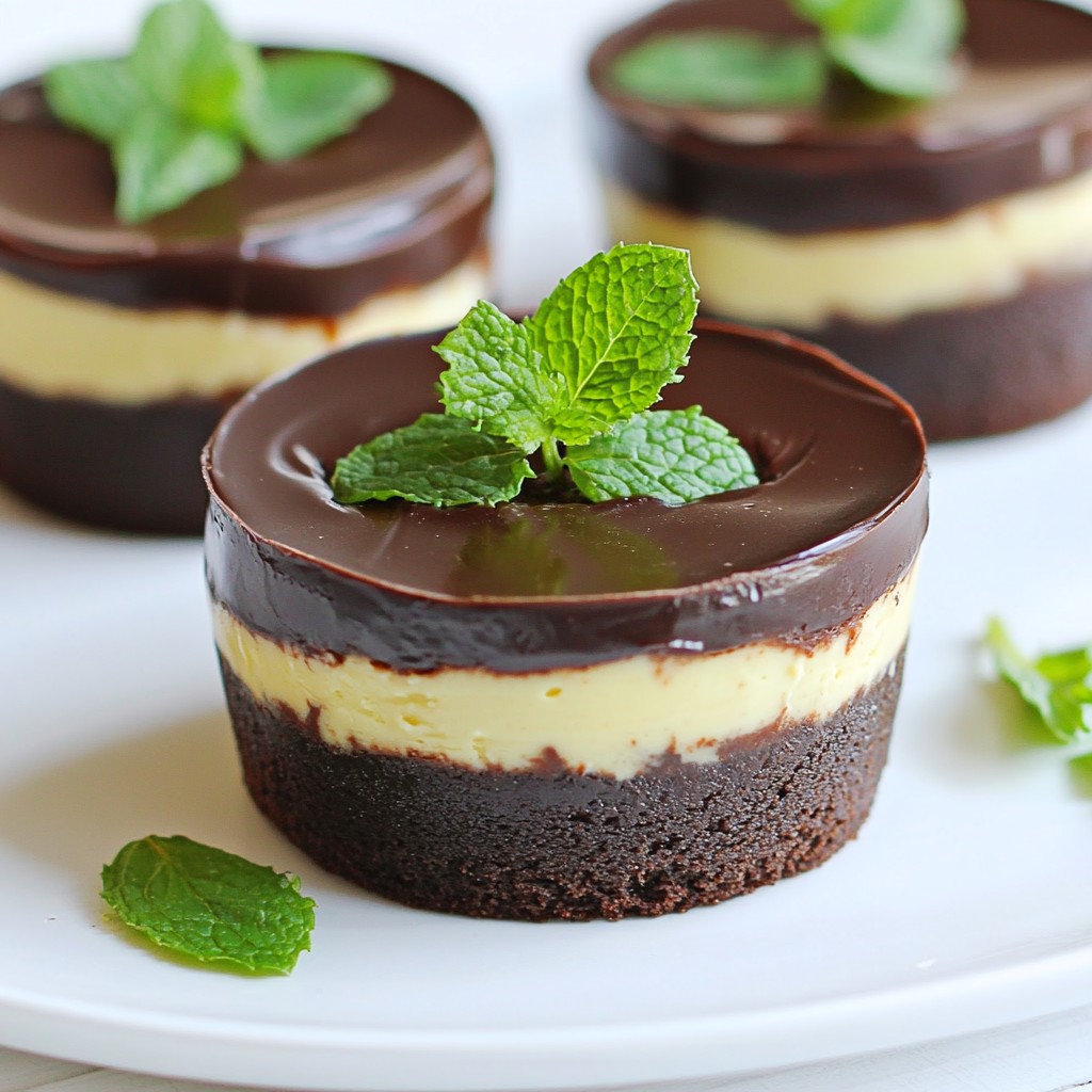 Silky No-Bake Chocolate Mint Cups Easy Dessert Recipe