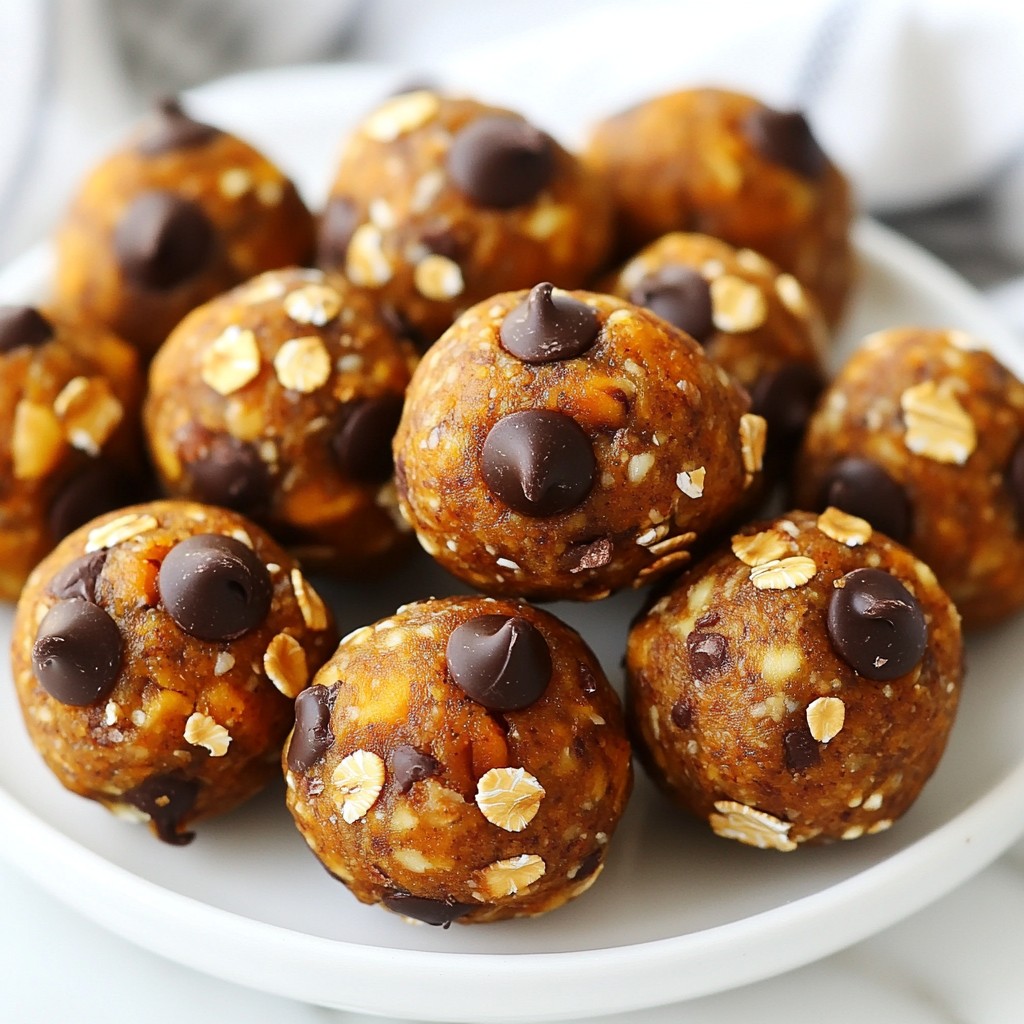 Chocolate Chip Pumpkin Energy Balls Simple Snack Recipe
