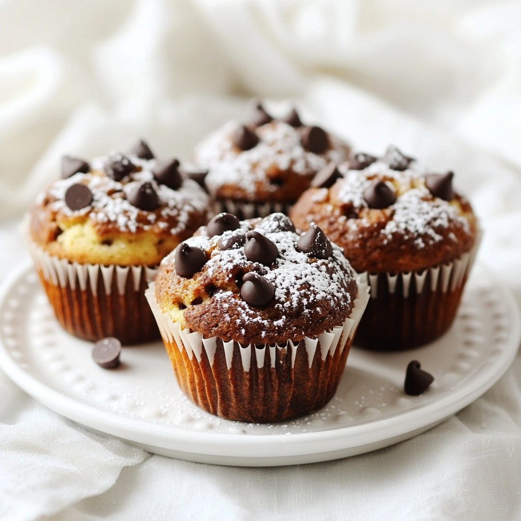 Triple Chocolate Chip Muffins Rich and Decadent Treat