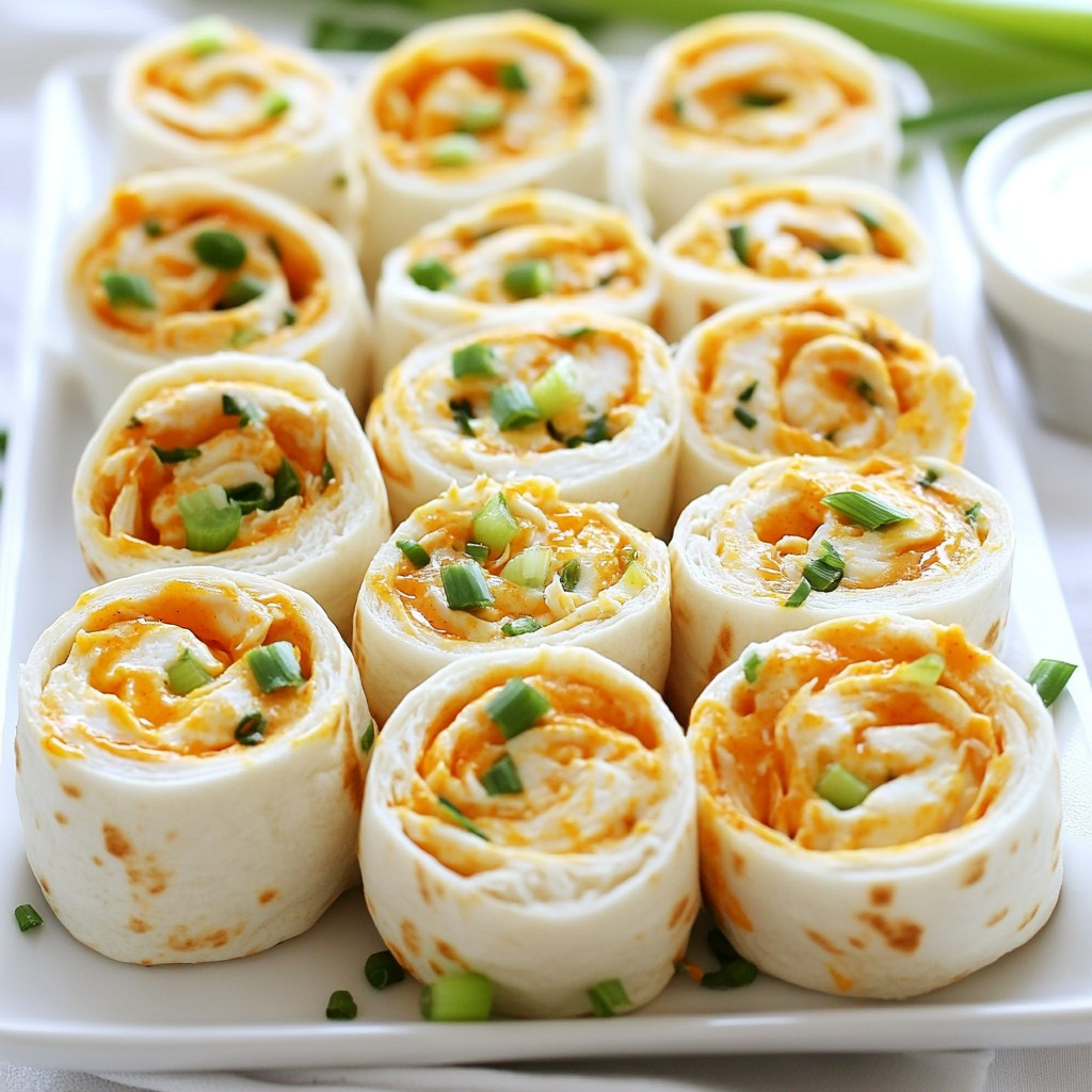 Buffalo Chicken Pinwheels Flavorful and Easy Recipe