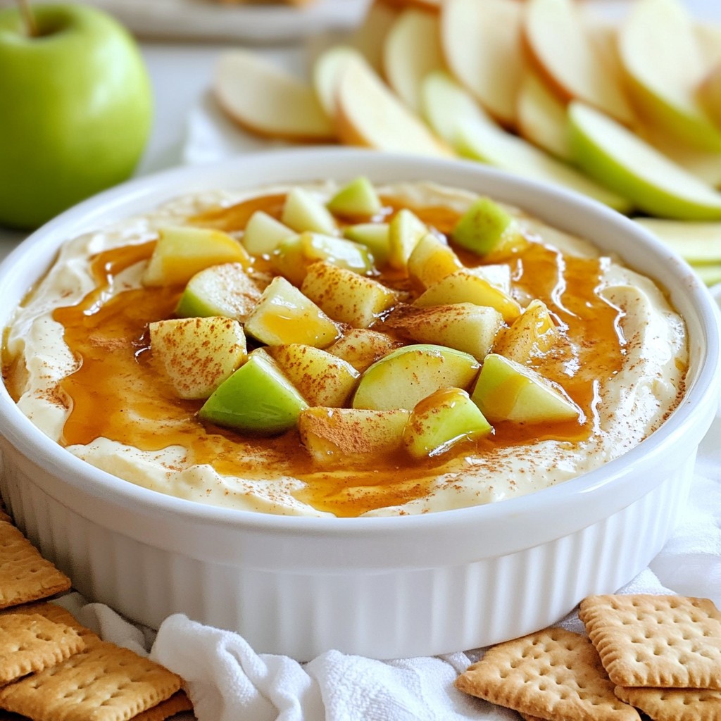 Caramel Apple Cheesecake Dip Tasty Fall Delight