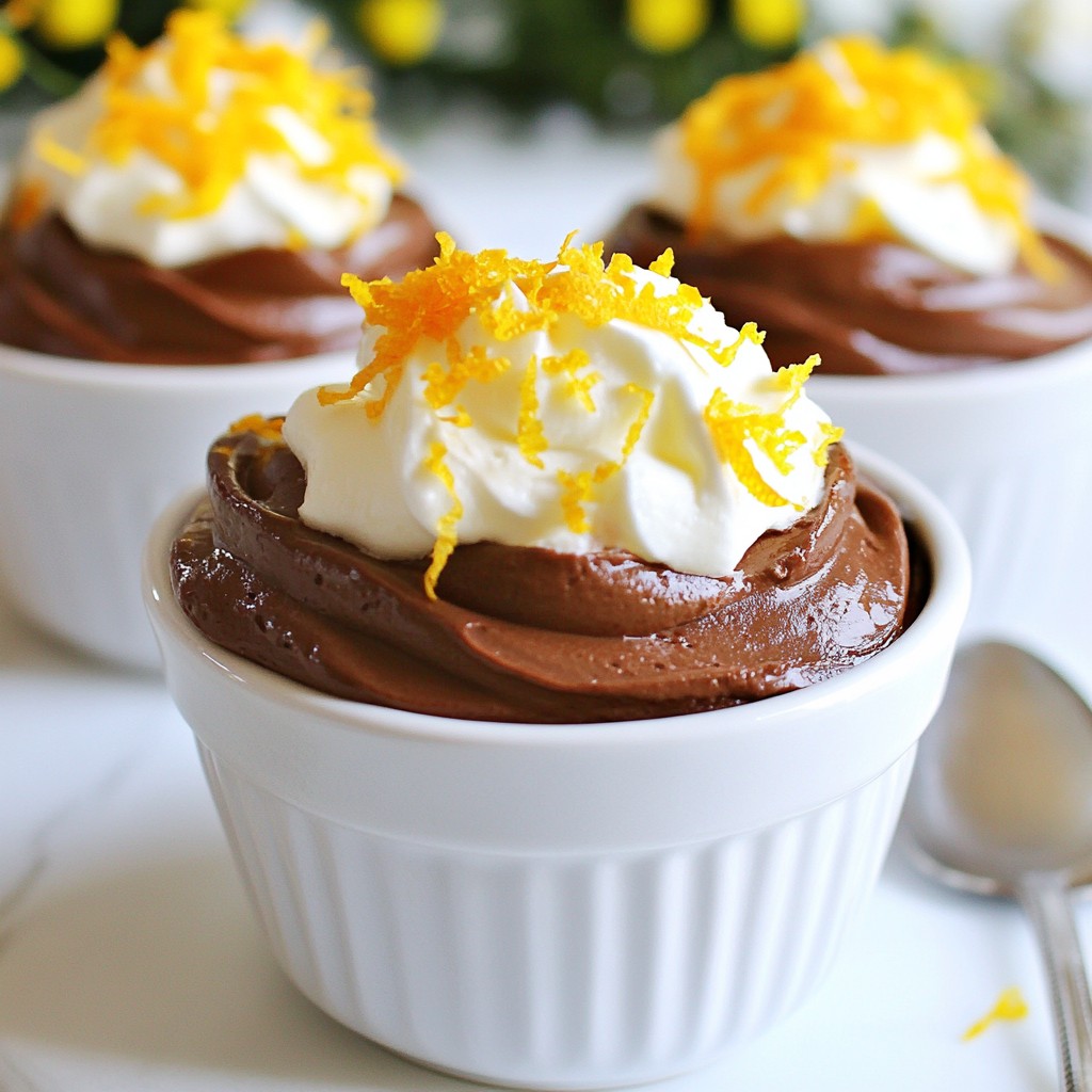 Smooth No-Bake Orange Chocolate Mousse Delight