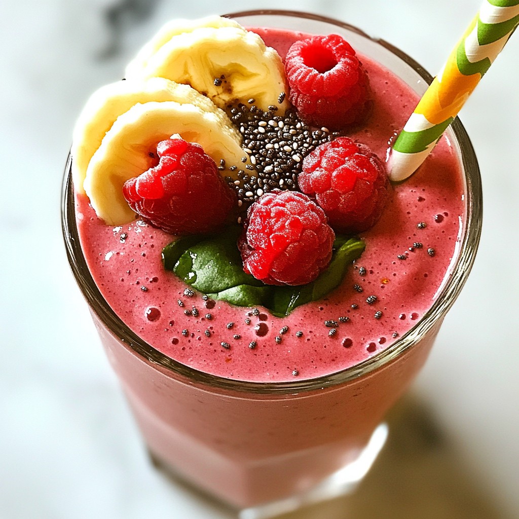 Berry Spinach Protein Smoothie Quick and Nutritious Drink