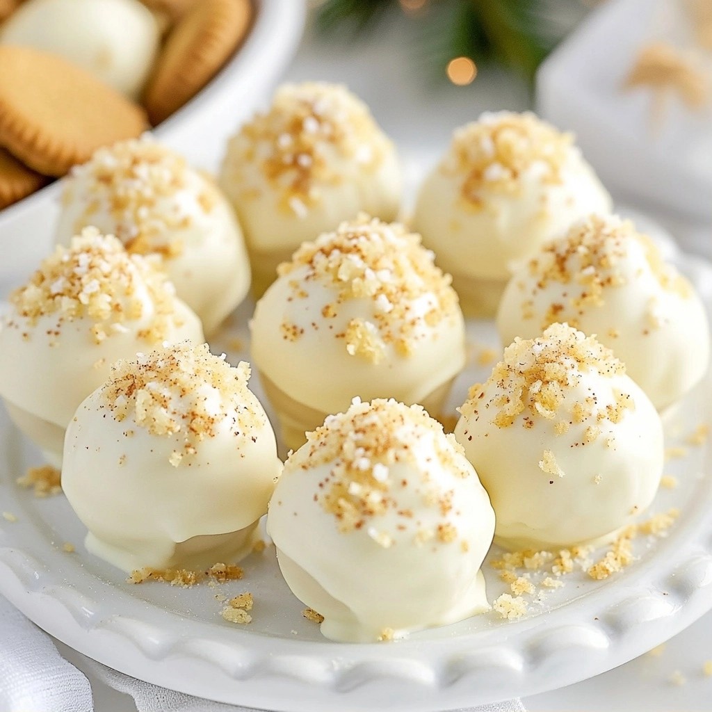 Festive No-Bake White Chocolate Ginger Truffles Delight