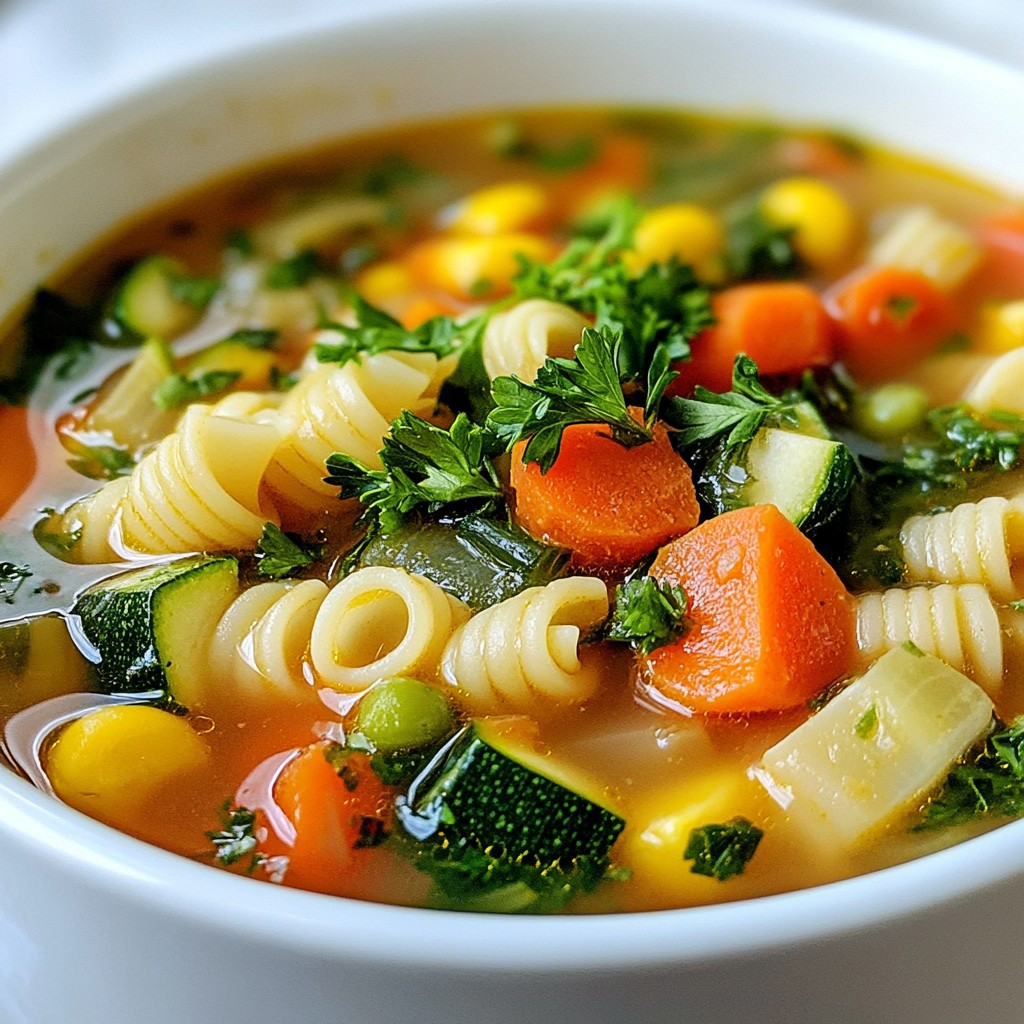 Veggie Packed Minestrone Soup Flavorful and Healthy