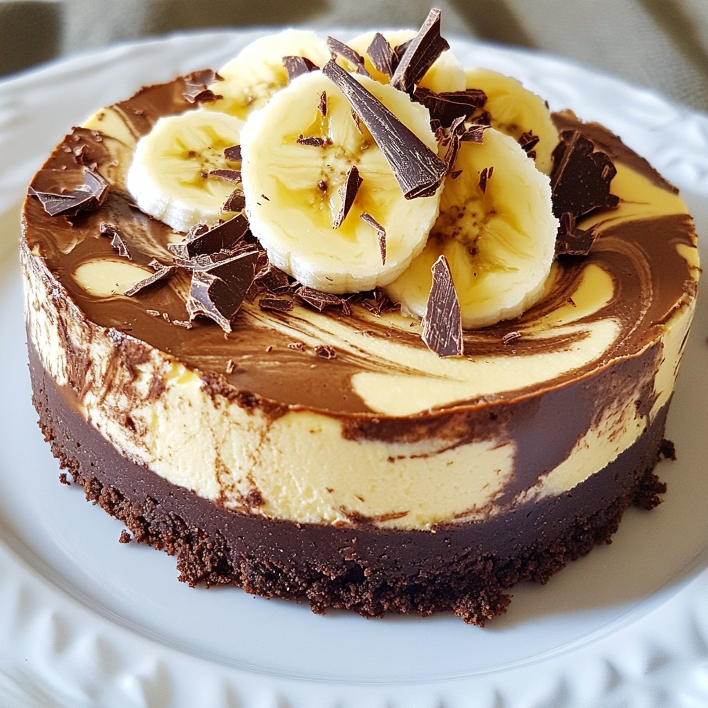 Decadent No-Bake Chocolate Banana Cheesecake Delight